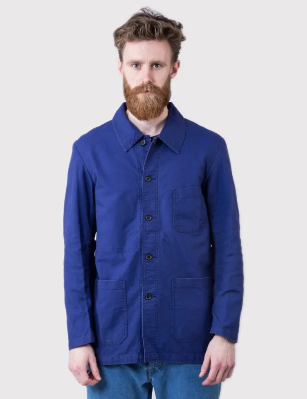 Vetra French Workwear Jacket 4 (Cotton Drill) - Hydrone Blue sold by Article London