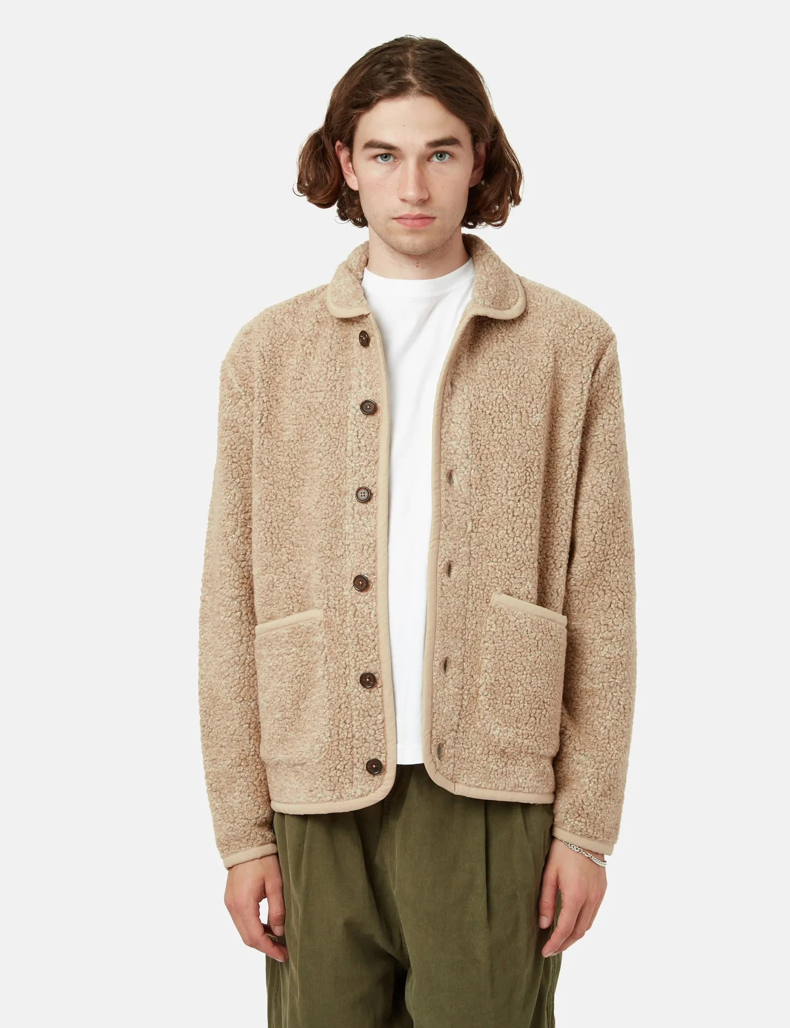 Universal Works Lancaster Jacket - Stone Grey sold by Article London product image thumbnail 4