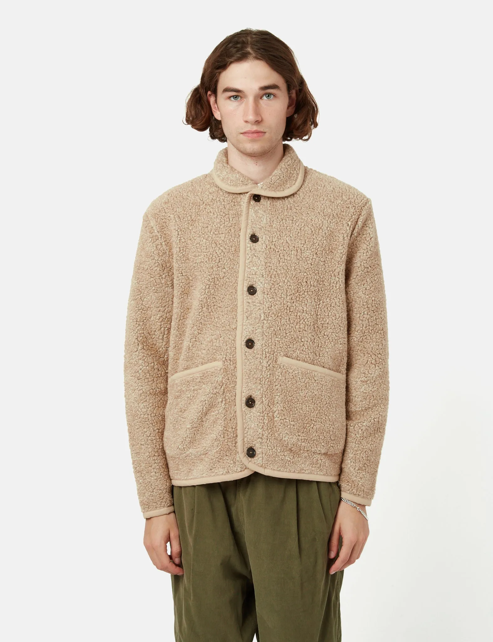 Universal Works Lancaster Jacket - Stone Grey sold by Article London