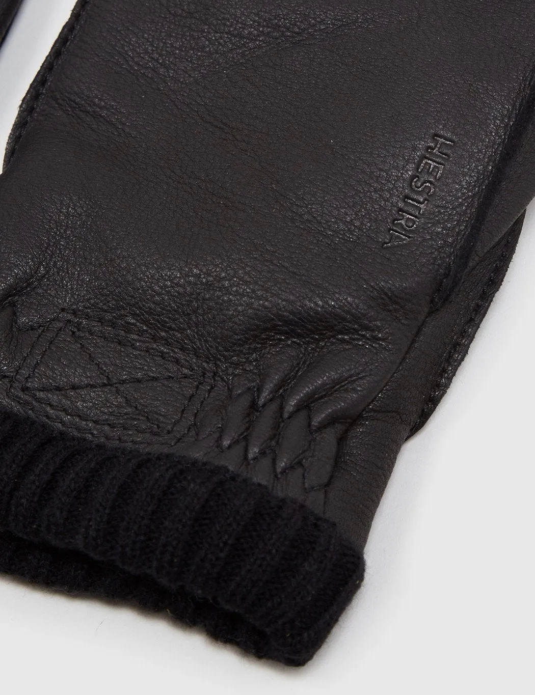 Hestra Primaloft Rib Gloves (Deerskin) - Black sold by Article London product image thumbnail 2