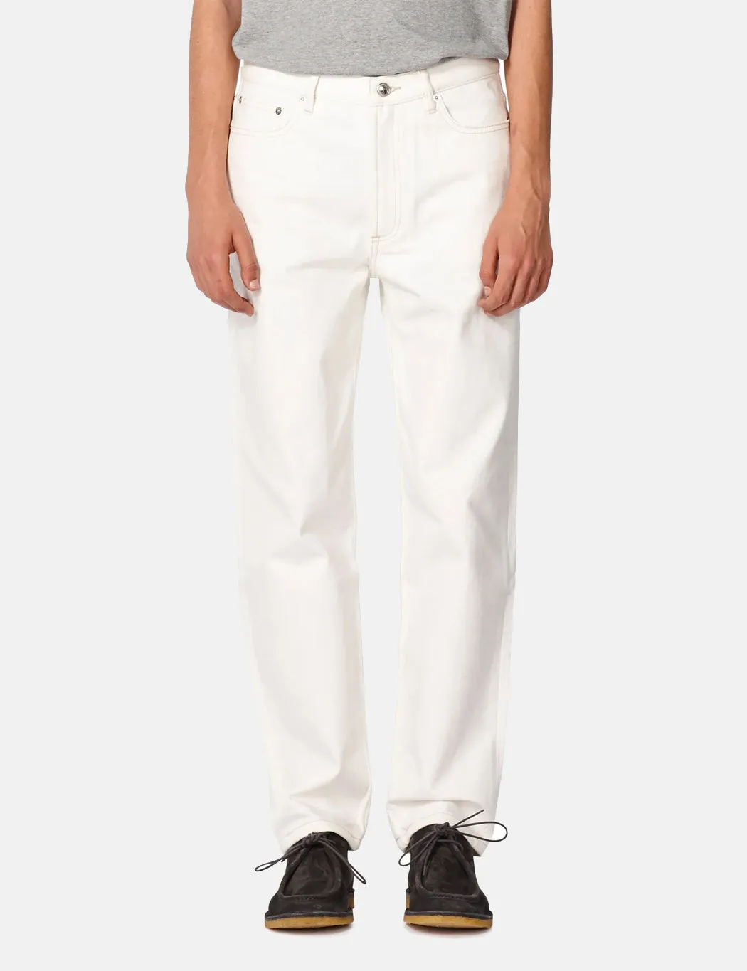 A.P.C. Martin Jeans (Straight Leg) - Ecru sold by Article London