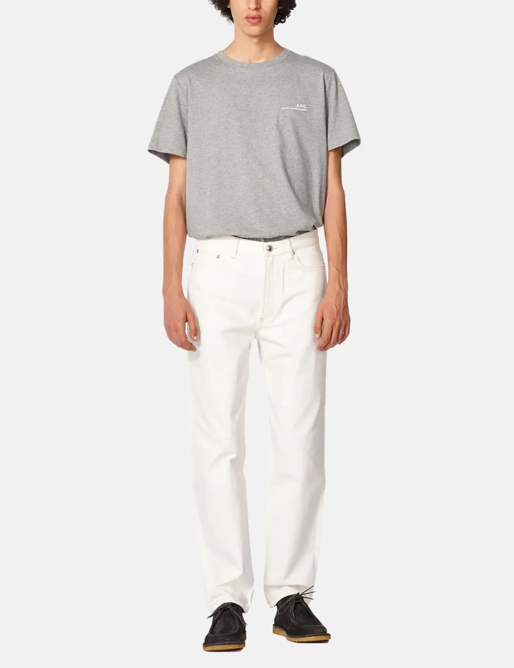 A.P.C. Martin Jeans (Straight Leg) - Ecru sold by Article London product image thumbnail 3