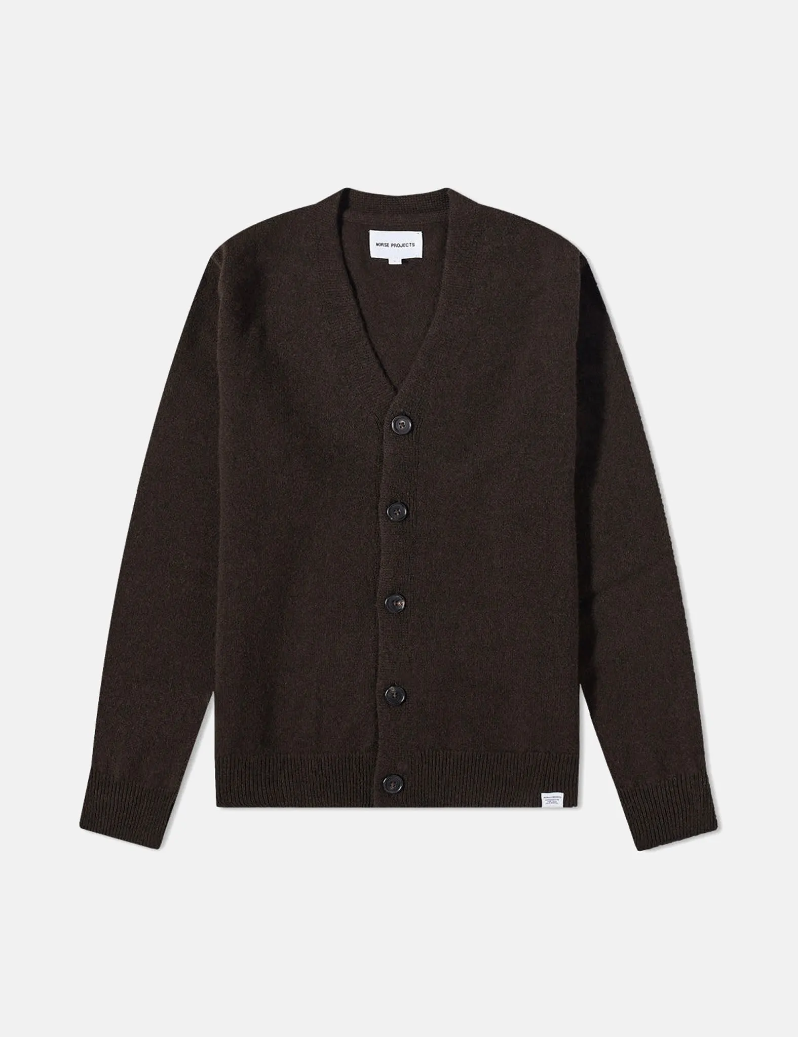 Norse Projects Adam Cardigan (Wool) - Truffle Brown sold by Article London product image thumbnail 4