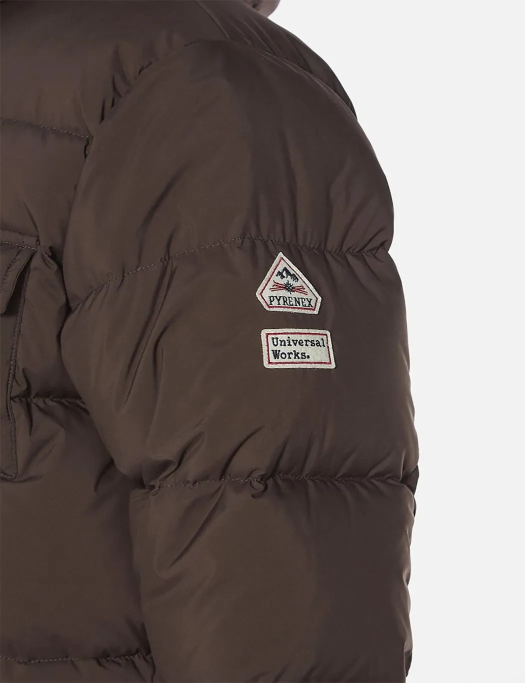 Universal Works x Pyrenex Down Jacket - Seal Brown sold by Article London product image thumbnail 2