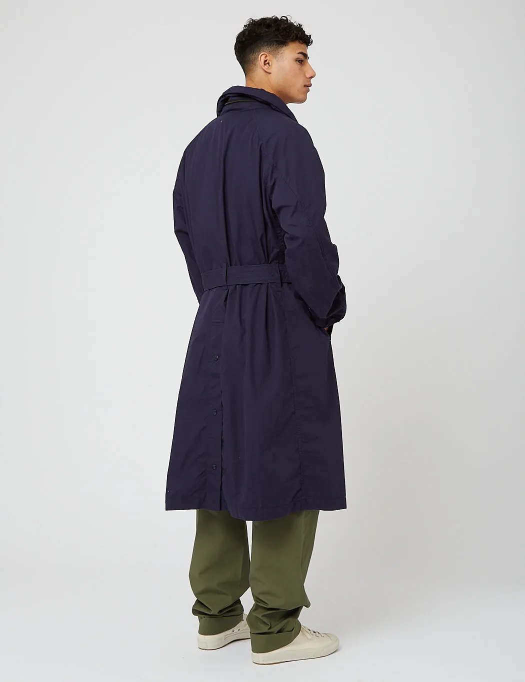 Engineered Garments Drizzler Coat (Duracloth Poplin) - Navy Blue sold by Article London product image thumbnail 4