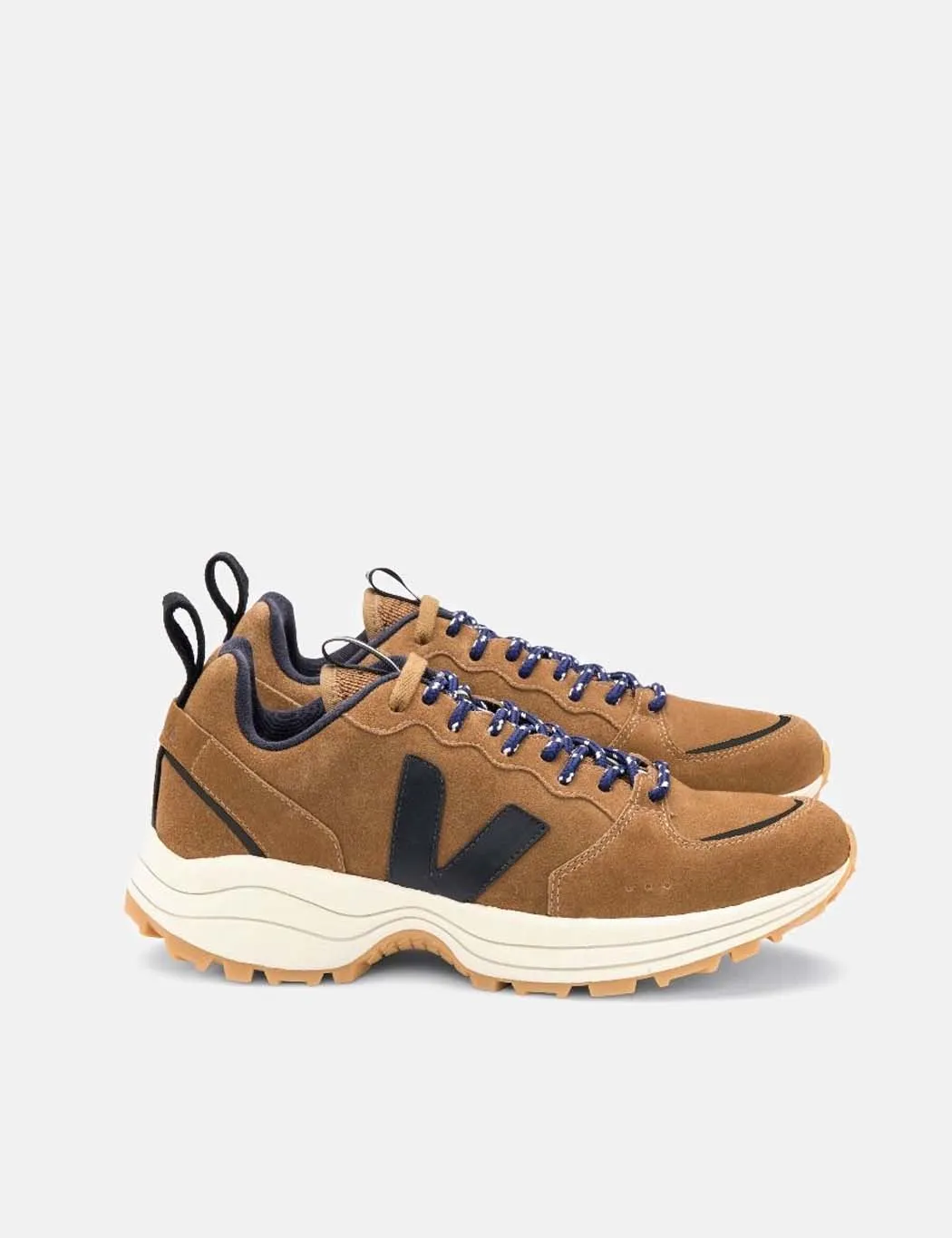 Veja Venturi Suede Trainers - Brown/Black sold by Article London