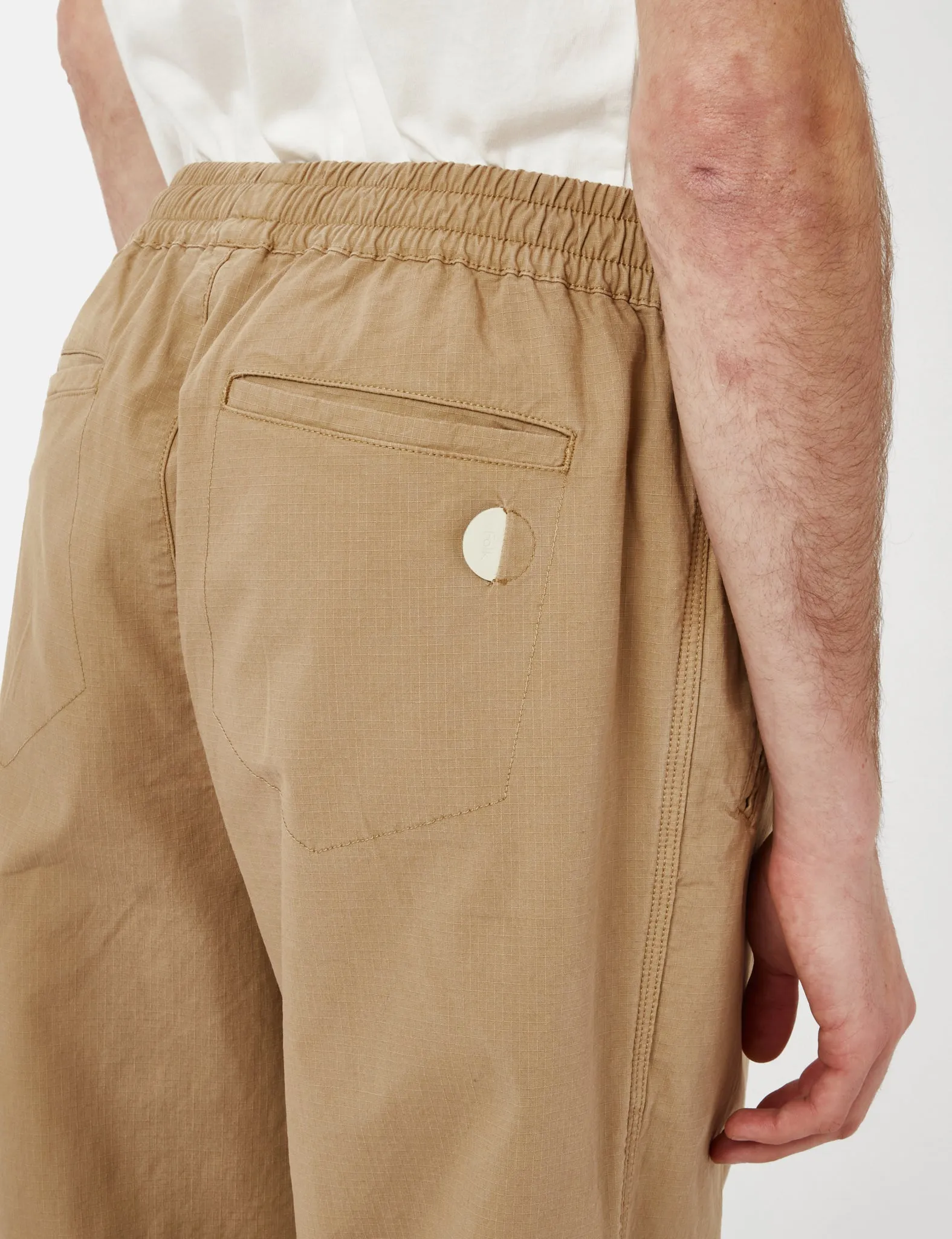 Folk Drawcord Assembly Ripstop Pant (Relax Tapered) - Tan Brown sold by Article London product image thumbnail 3