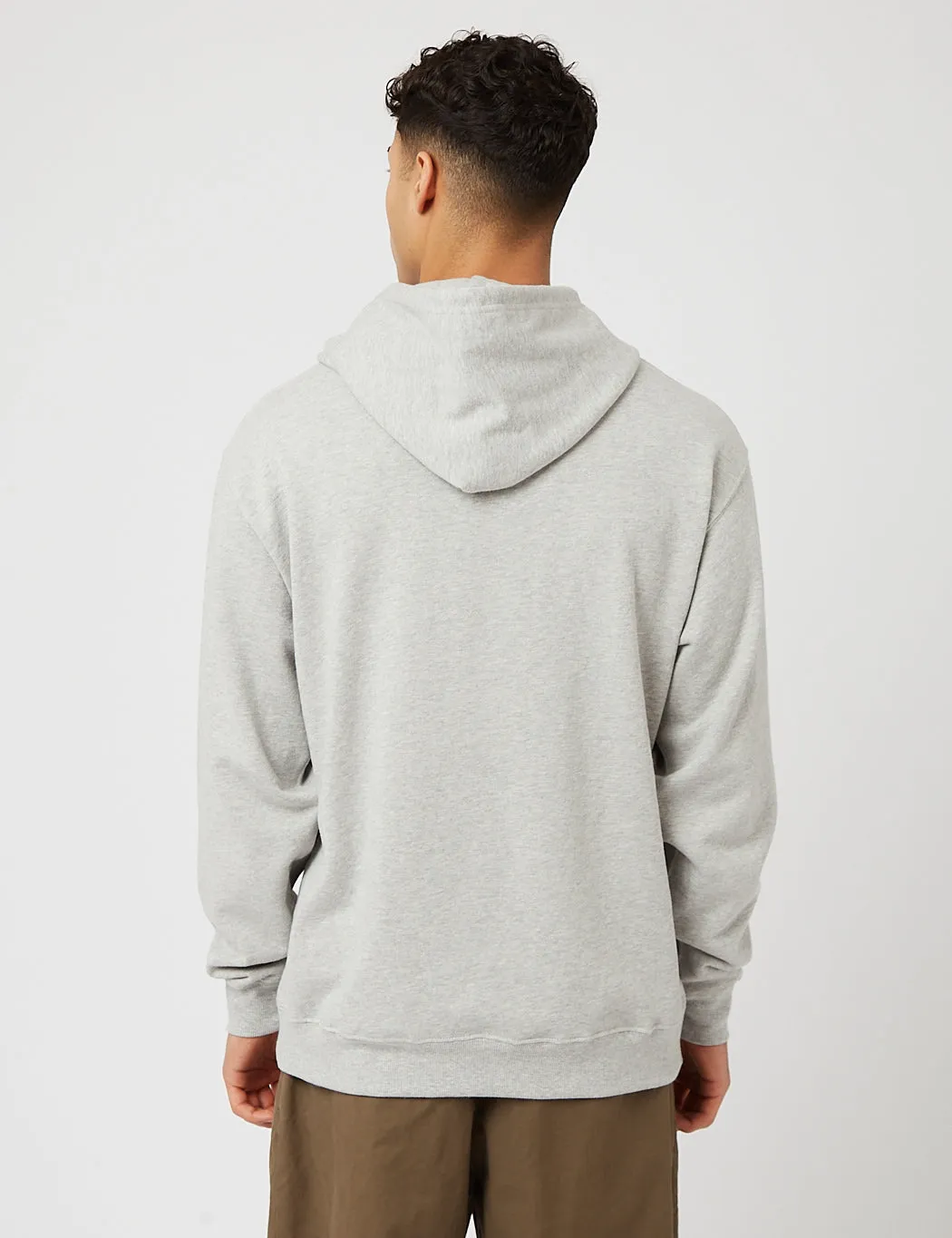Beams Plus Hooded Sweatshirt - Heather Grey sold by Article London product image thumbnail 3