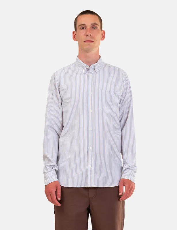 Norse Projects Anton Oxford Shirt - Clouded Blue sold by Article London