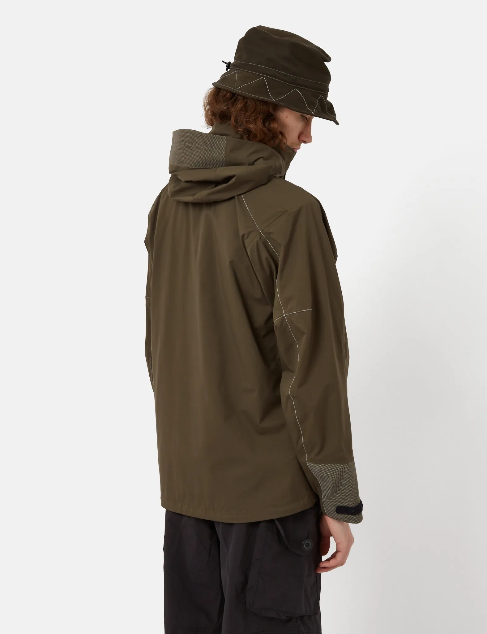 And Wander Pertex Shield Rain Jacket - Khaki Brown sold by Article London product image thumbnail 4