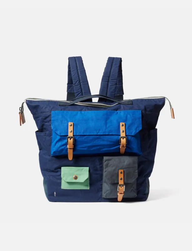 Ally Capellino Salvador Surreal Pockets Rucksack - Navy Blue sold by Article London