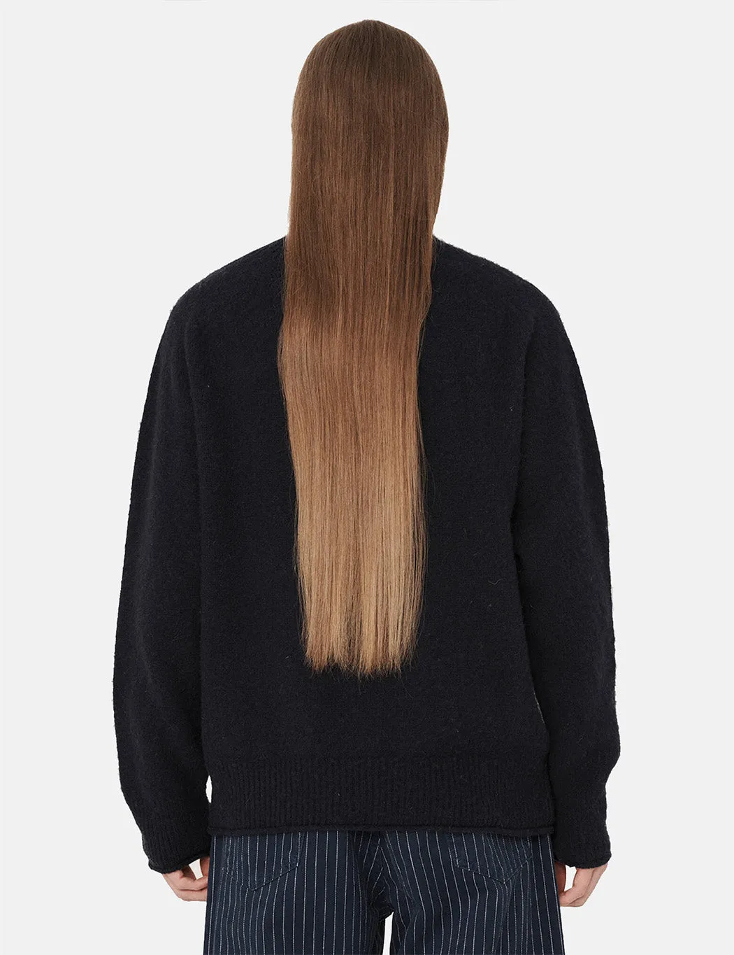 YMC Diddy Roll Neck (Brushed Lambswool) - Navy Blue sold by Article London product image thumbnail 4