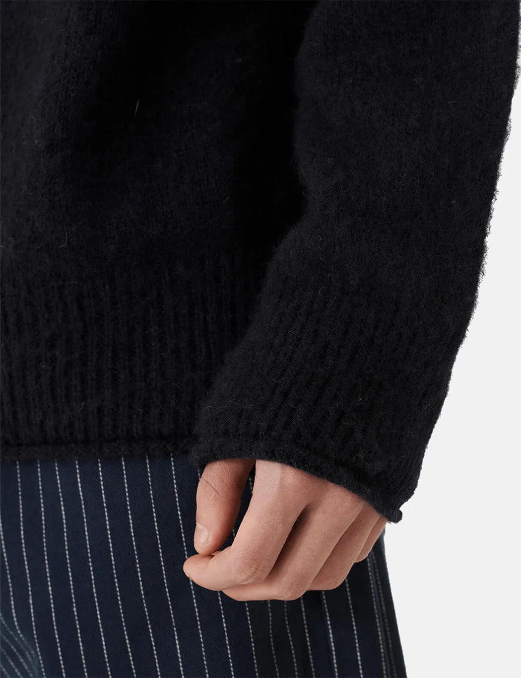 YMC Diddy Roll Neck (Brushed Lambswool) - Navy Blue sold by Article London product image thumbnail 2