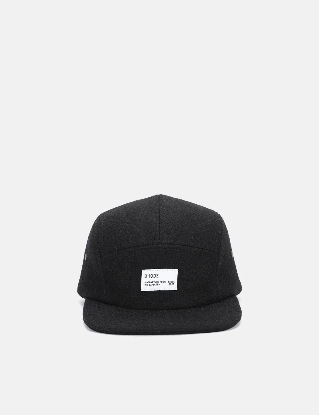 Bhode 5-Panel Cap (Wool) - Black sold by Article London product image thumbnail 4