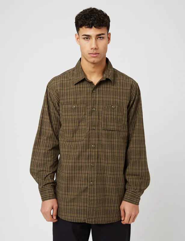 Engineered Garments Work Shirt (Cotton Madras) - Olive Green sold by Article London