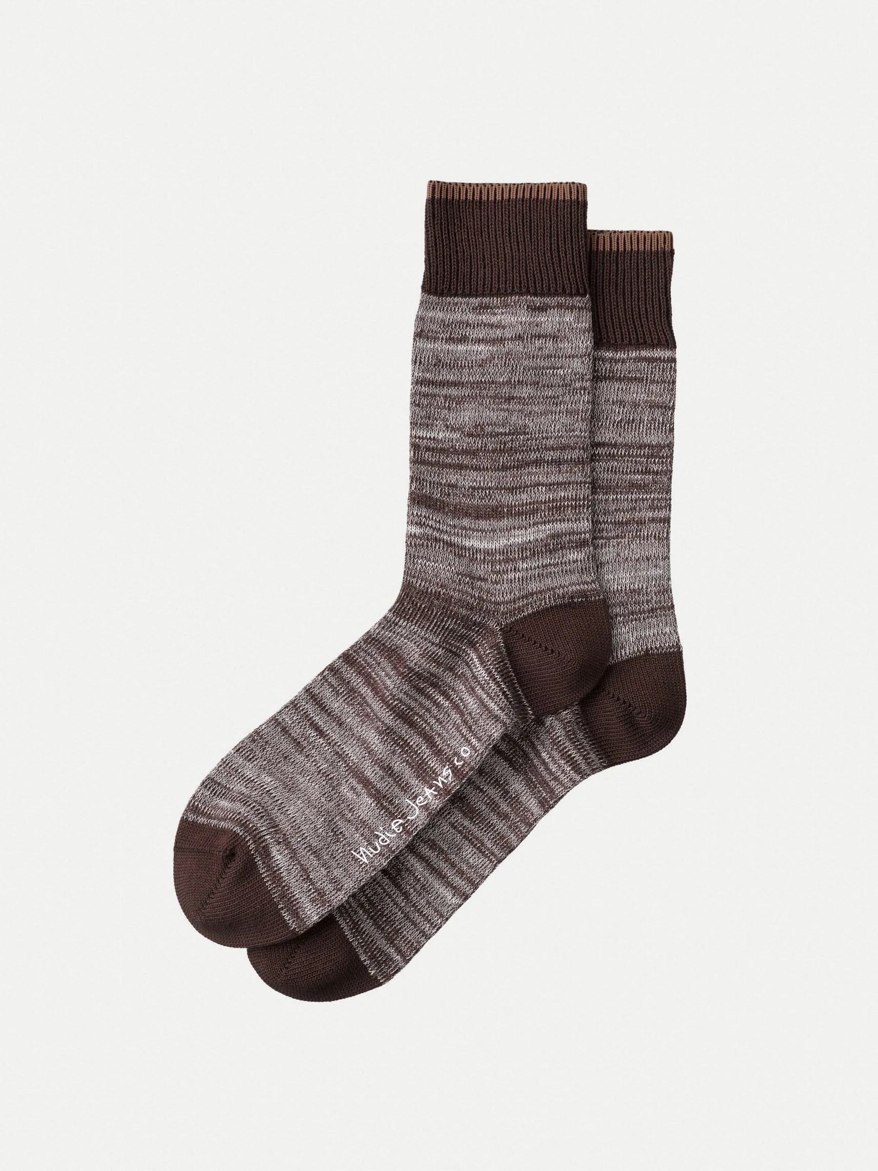 Nudie Rasmusson Multi Yarn Socks - Brown sold by Article London