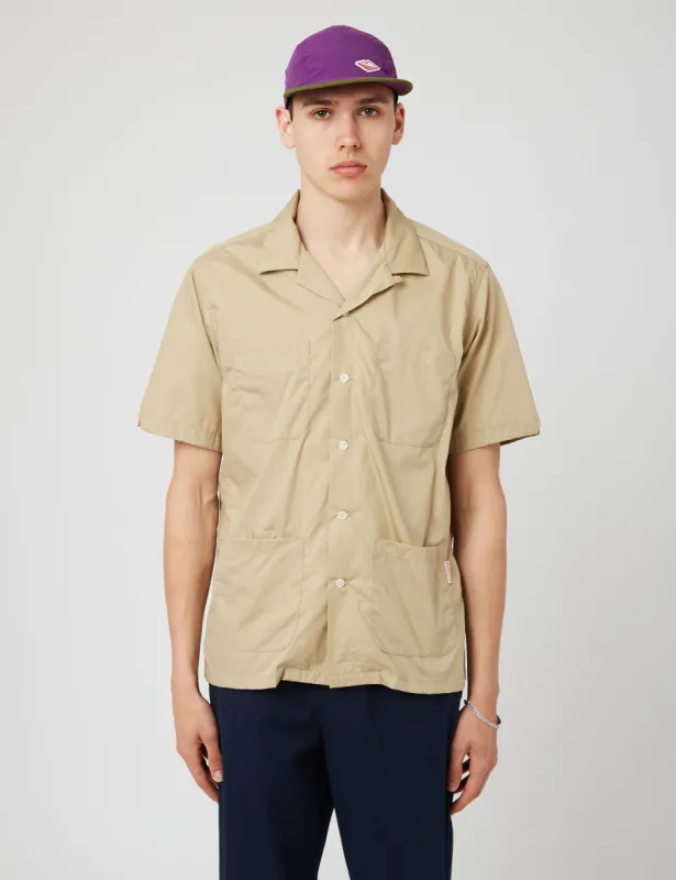 Battenwear Five Pocket Island Shirt (Poplin) - Tan sold by Article London
