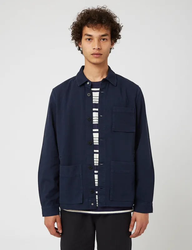 Folk Plinth Assembly Jacket - Navy Blue sold by Article London