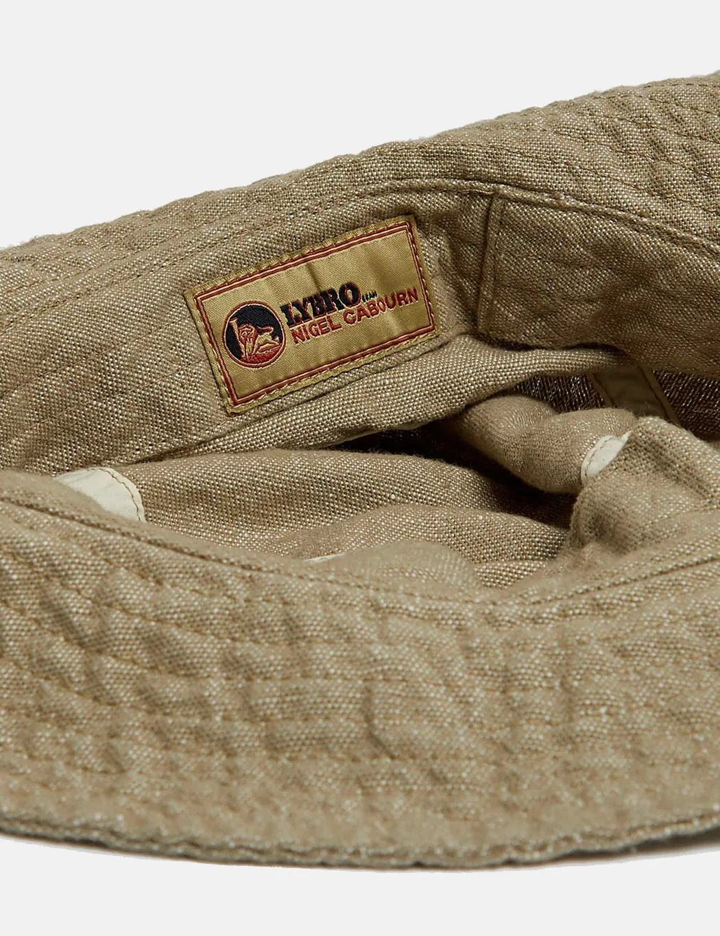 Nigel Cabourn Bucket Hat (Cotton/Linen) - Stone sold by Article London product image thumbnail 2