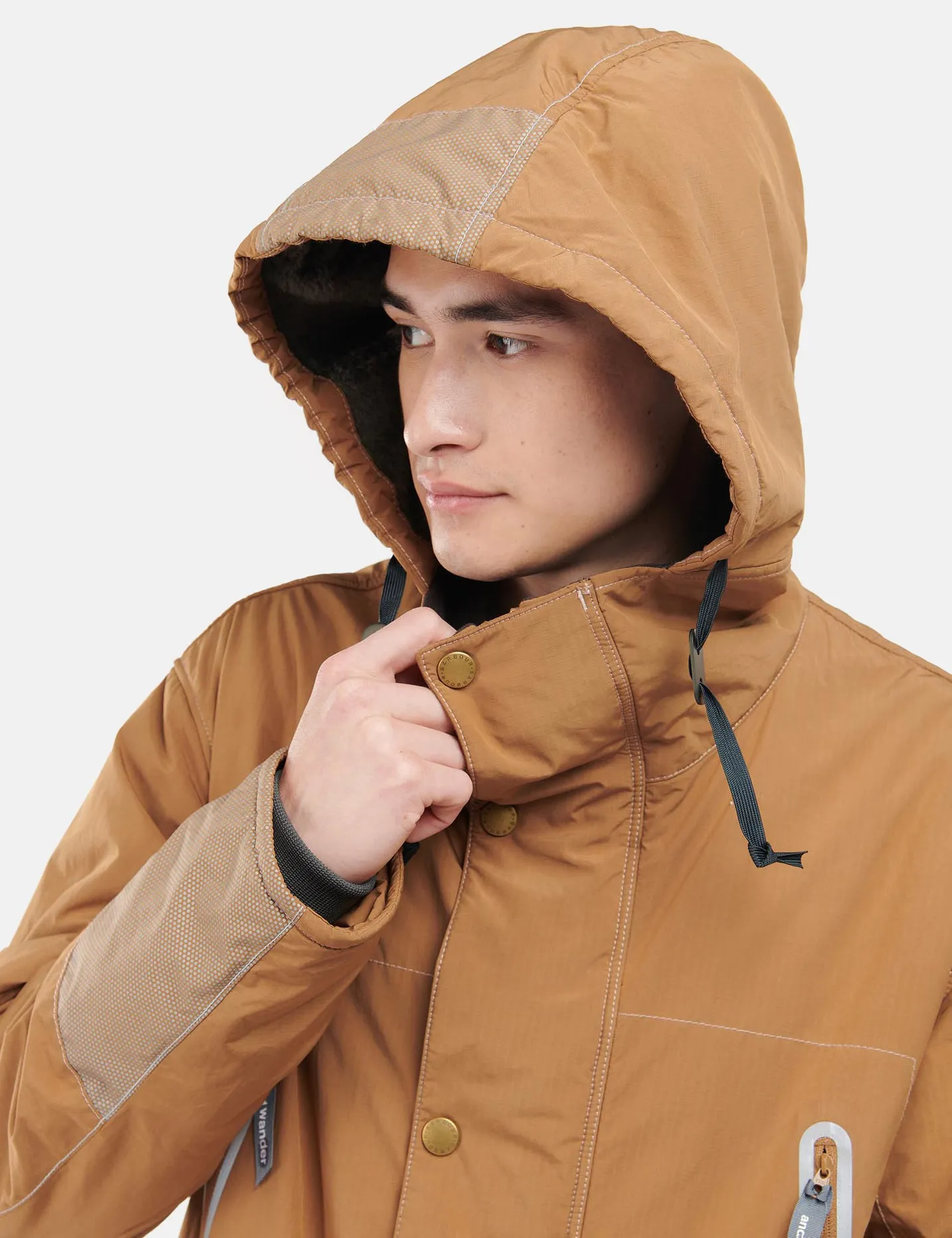 Barbour x And Wander Insu Jacket - Beige sold by Article London product image thumbnail 4