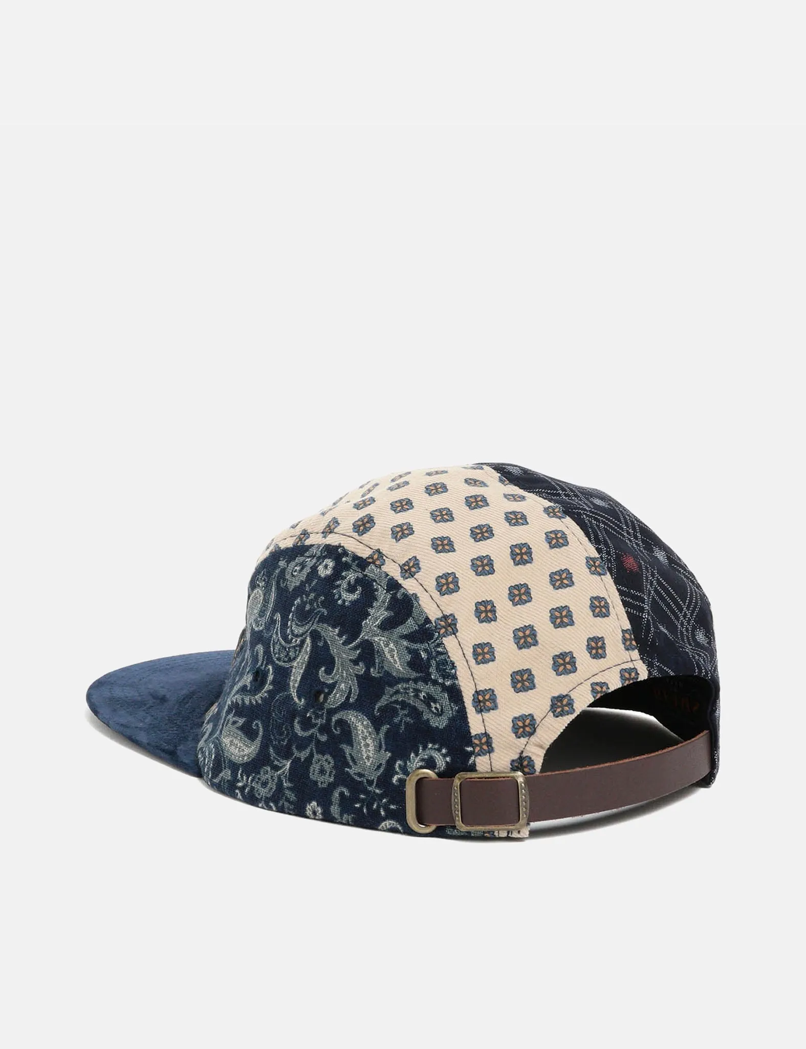 Beams Plus 5 Panel Cap - Multi Navy Blue sold by Article London product image thumbnail 3