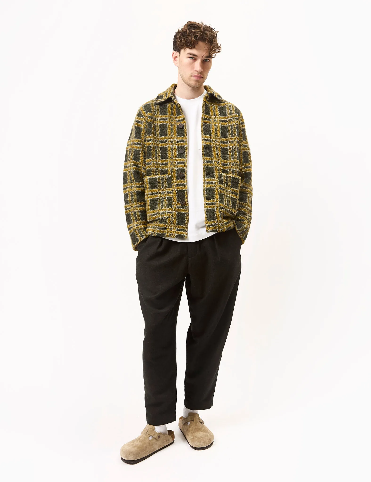 Universal Works Field Jacket (Jacquard Fleece) - Grey sold by Article London product image thumbnail 2