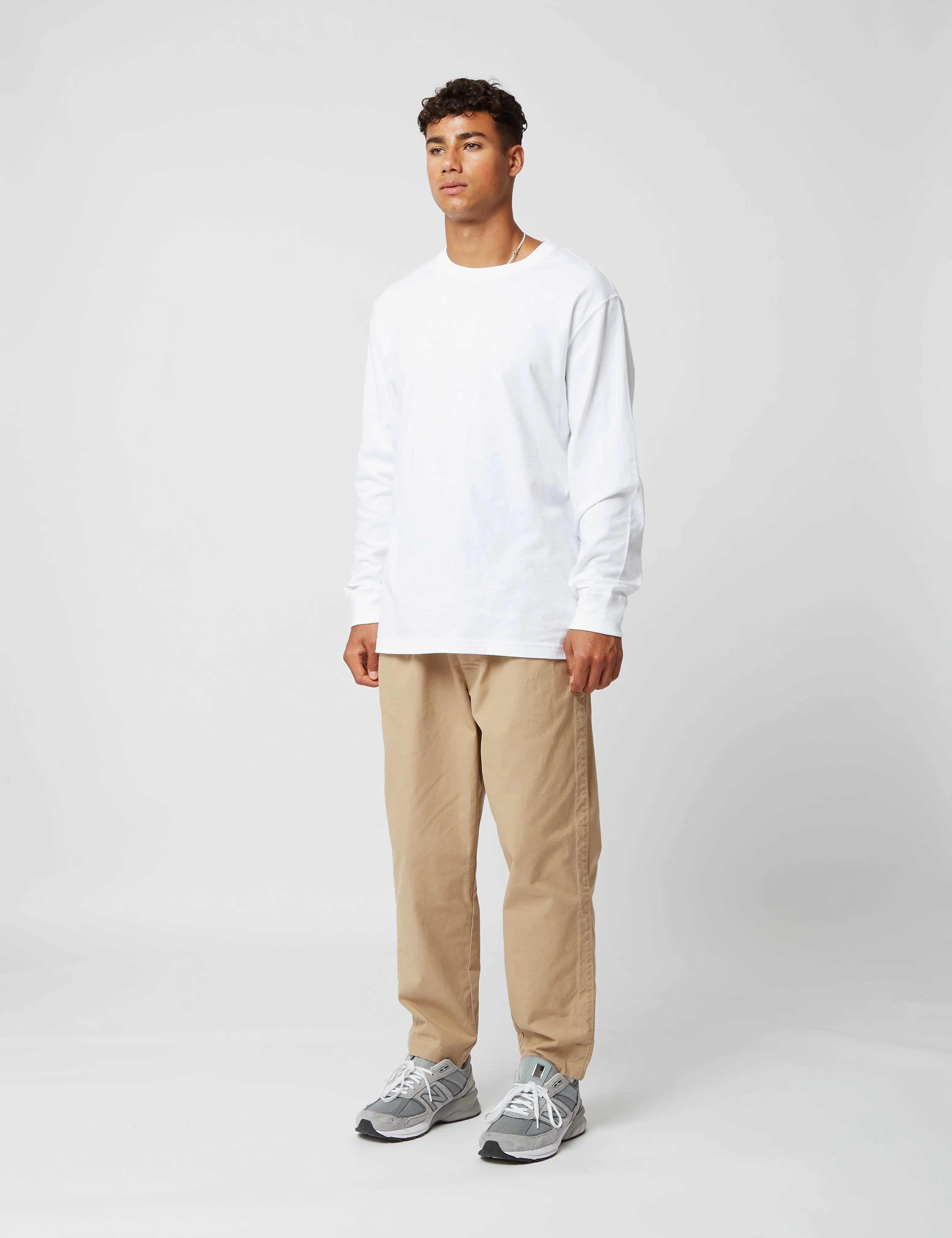 Bhode Long Sleeve T-Shirt (Organic/Canada Origin, 9oz) - White sold by Article London product image thumbnail 4