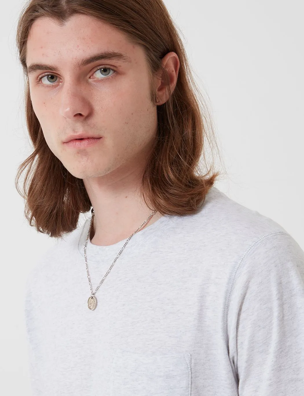 Bhode Besuto T-Shirt - Black (Organic Cotton) - Grey Marl sold by Article London product image thumbnail 2