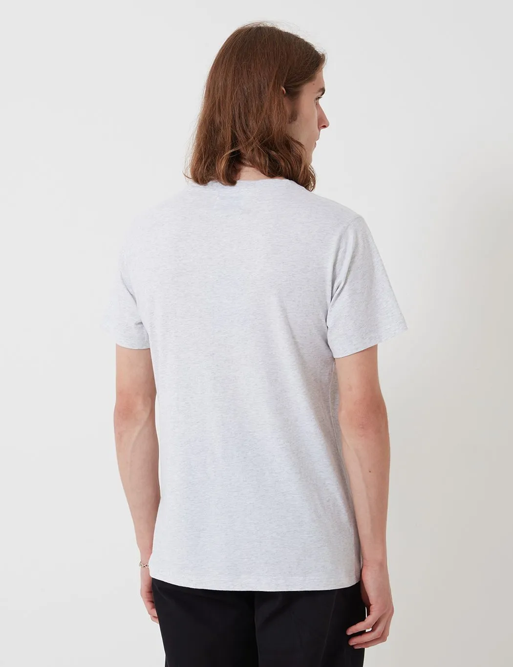 Bhode Besuto T-Shirt - Black (Organic Cotton) - Grey Marl sold by Article London product image thumbnail 4