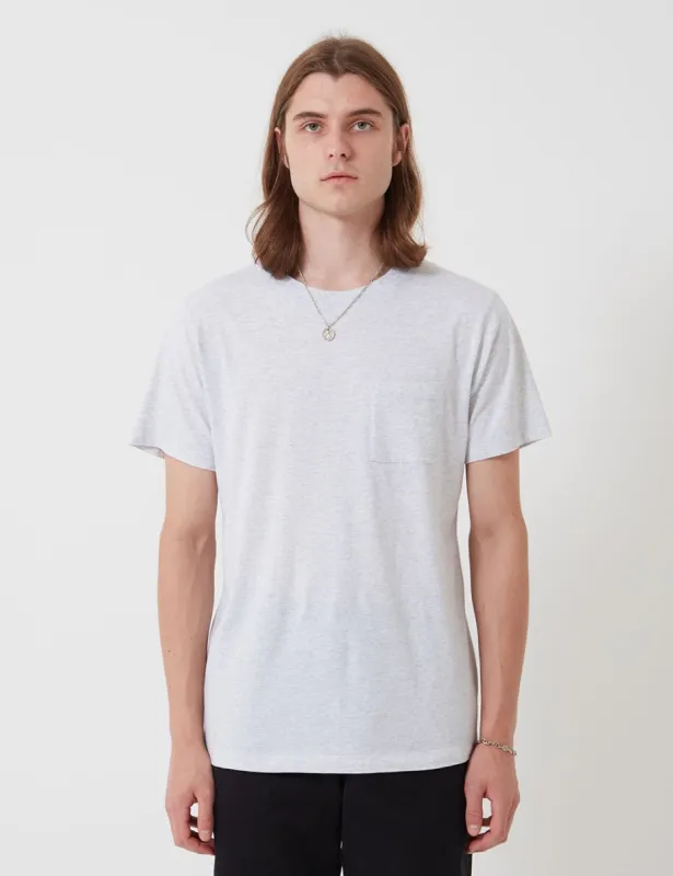Bhode Besuto T-Shirt - Black (Organic Cotton) - Grey Marl sold by Article London