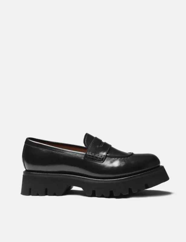 Womens Grenson Hattie Loafer (Colorado Leather) - Black sold by Article London