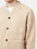 Universal Works Cardigan (Wool Fleece) - Stone Grey sold by Article London