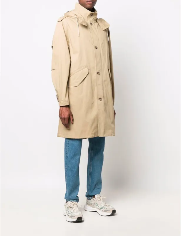 A.P.C. Antoine Parka (Cotton) - Beige sold by Article London