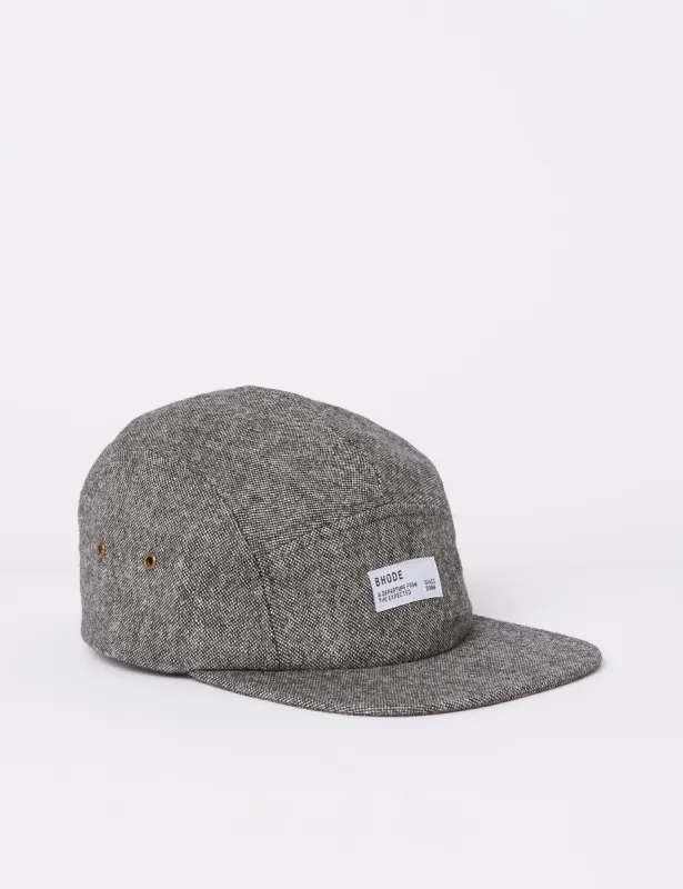 Bhode 5-Panel Cap (Mixed Wool) - Grey sold by Article London