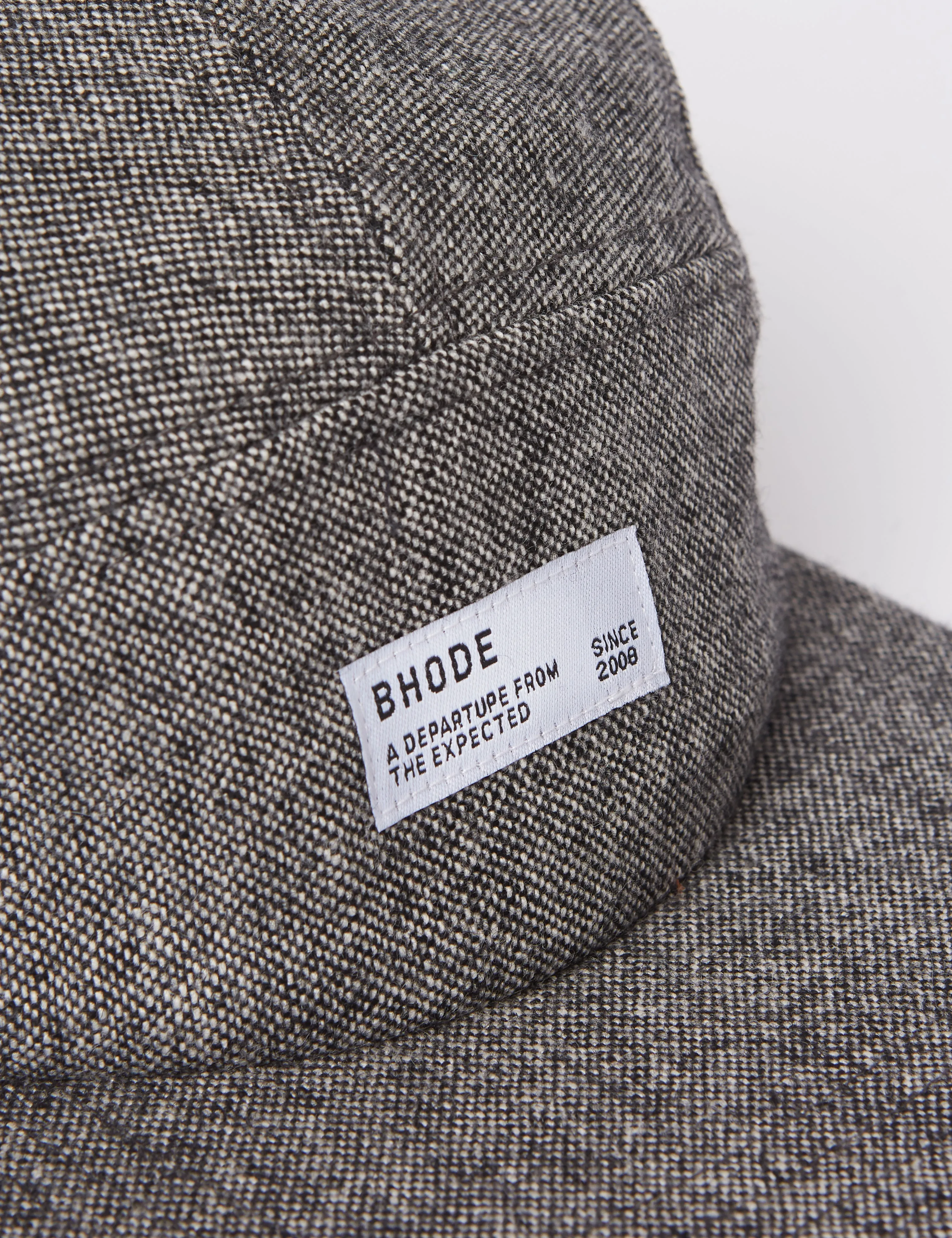 Bhode 5-Panel Cap (Mixed Wool) - Grey sold by Article London product image thumbnail 3