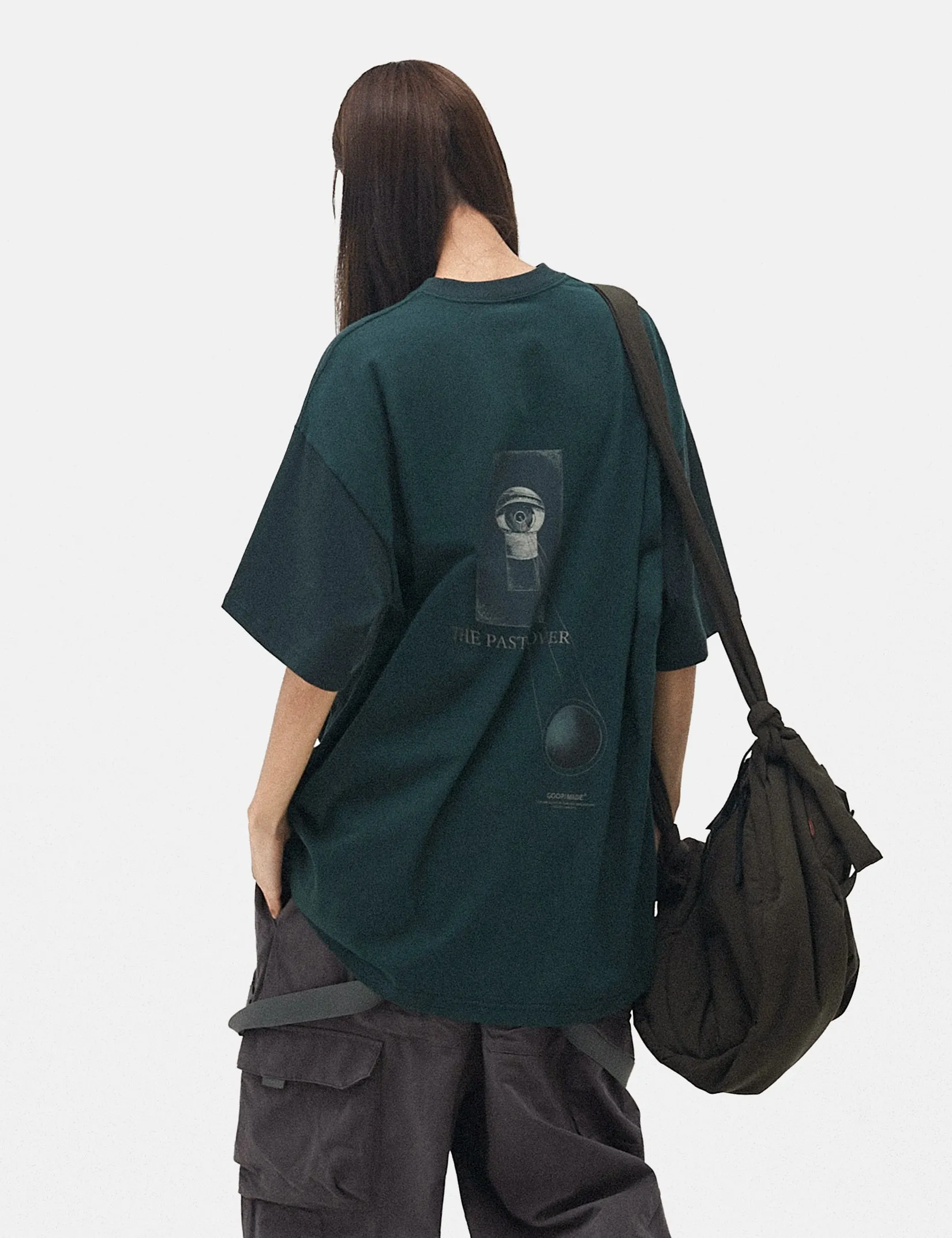 GOOPiMADE "K501-RT" New Order Graphic T-Shirt - Dark Green sold by Article London product image thumbnail 4
