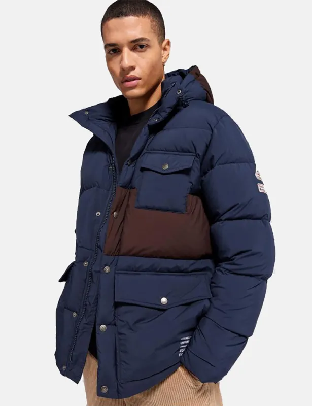 Universal Works x Pyrenex Down Jacket - Amiral Blue made by Universal Works