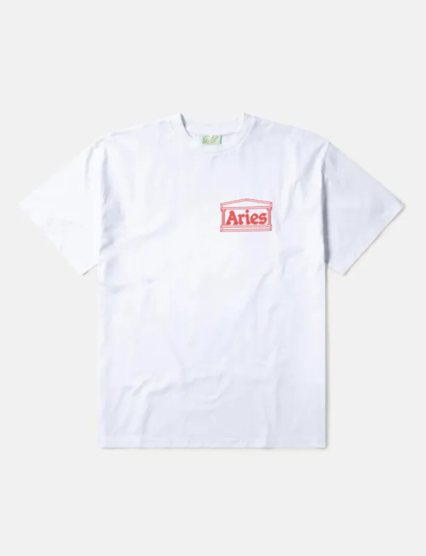 Aries Temple T-Shirt - White sold by Article London
