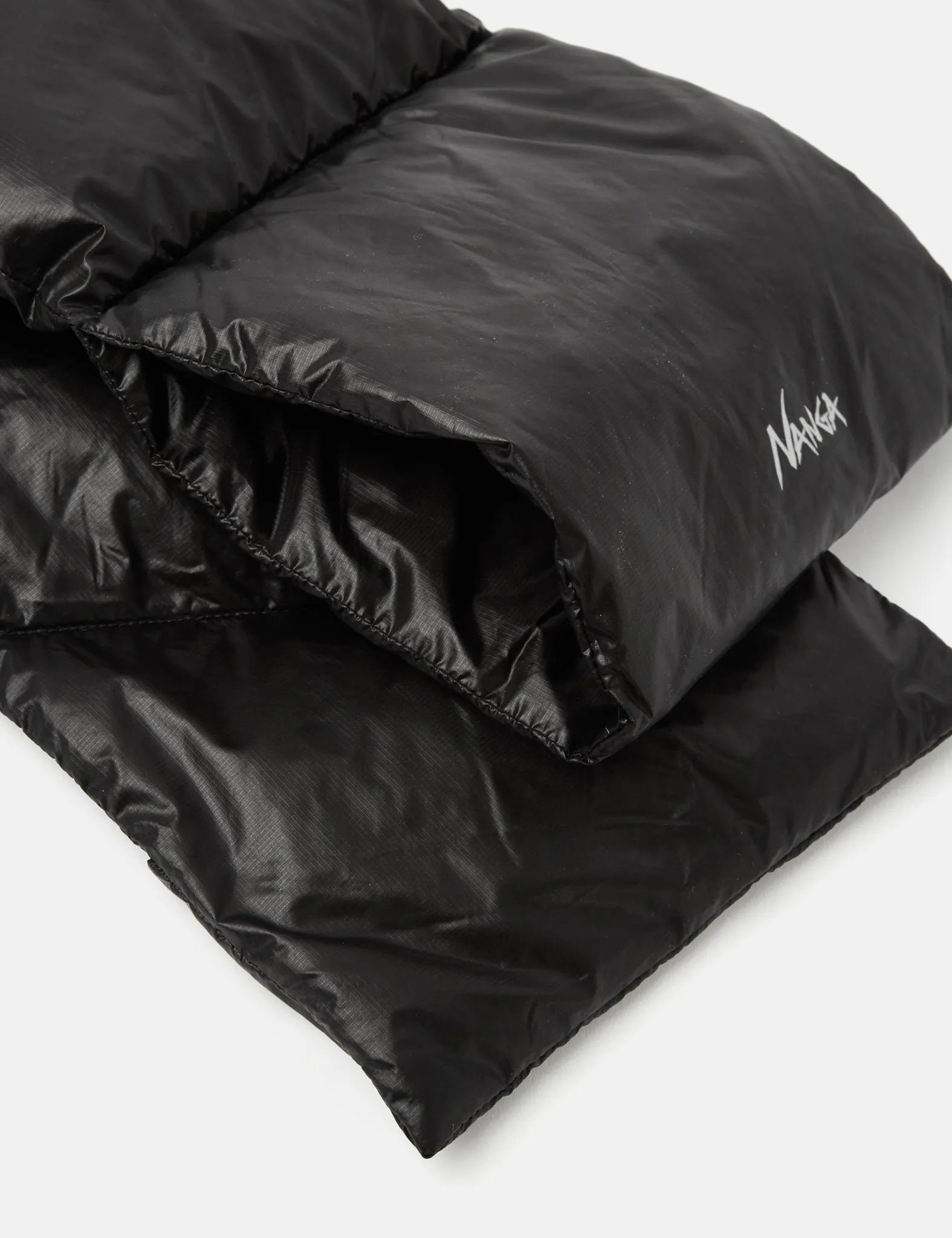 Nanga Portable Light Down Muffler Scarf - Black sold by Article London product image thumbnail 2