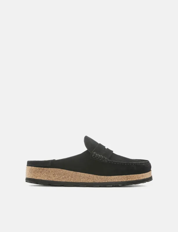 Birkenstock Naples Suede Leather (Regular) - Black sold by Article London