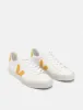 Women's Veja Campo Trainers (Chromefree Leather) - Extra White/Ouro sold by Article London