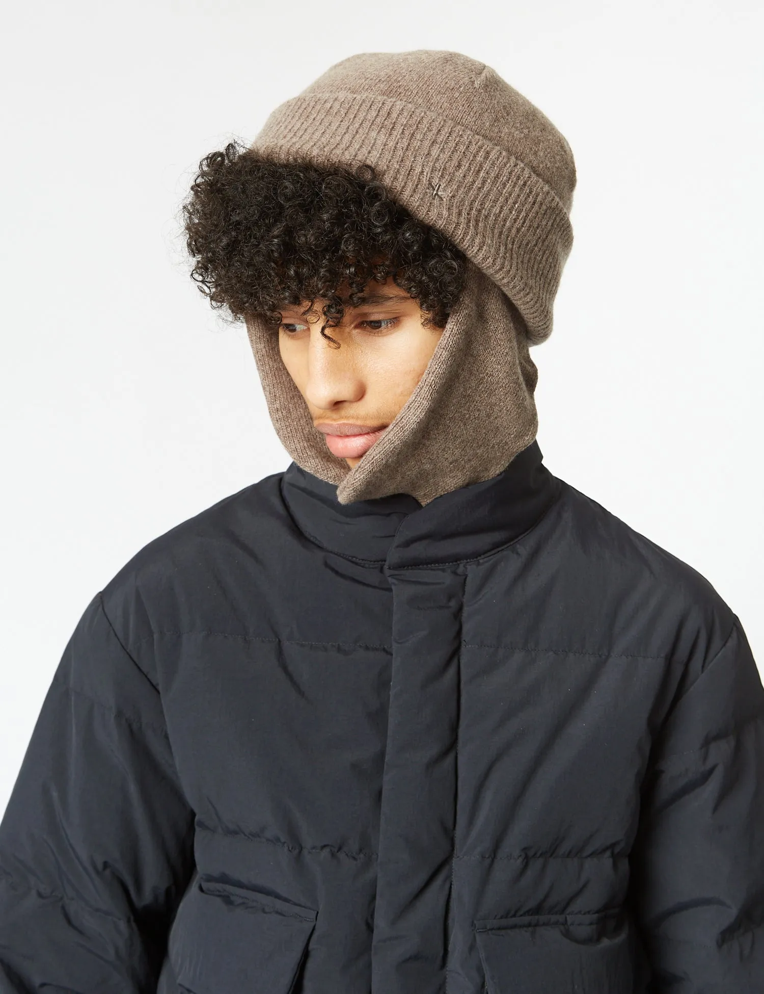 Snow Peak Knit Flight Cap - Brown sold by Article London product image thumbnail 2