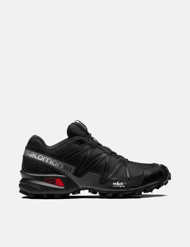Salomon Speedcross 3 Trainers - Black/Black/Quiet Shade sold by Article London