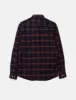 Norse Projects Anton Brushed Flannel Shirt -  Check Cordovan Brown sold by Article London