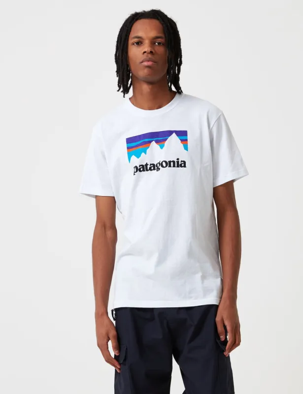 Patagonia Shop-Sticker Responsibili-Tee T-Shirt - White sold by Article London