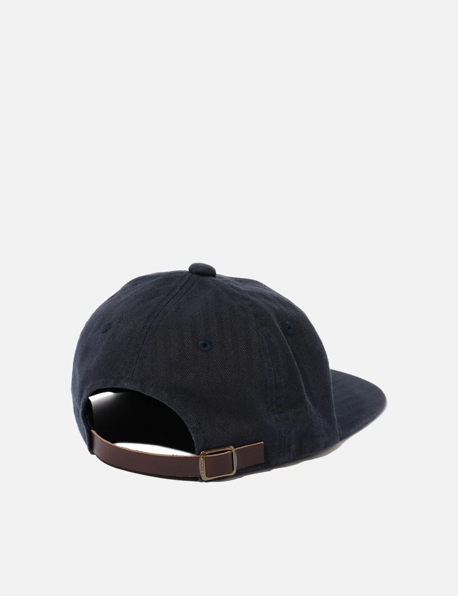 Beams Plus 6-Panel Herringbone Cap - Navy Blue sold by Article London product image thumbnail 4