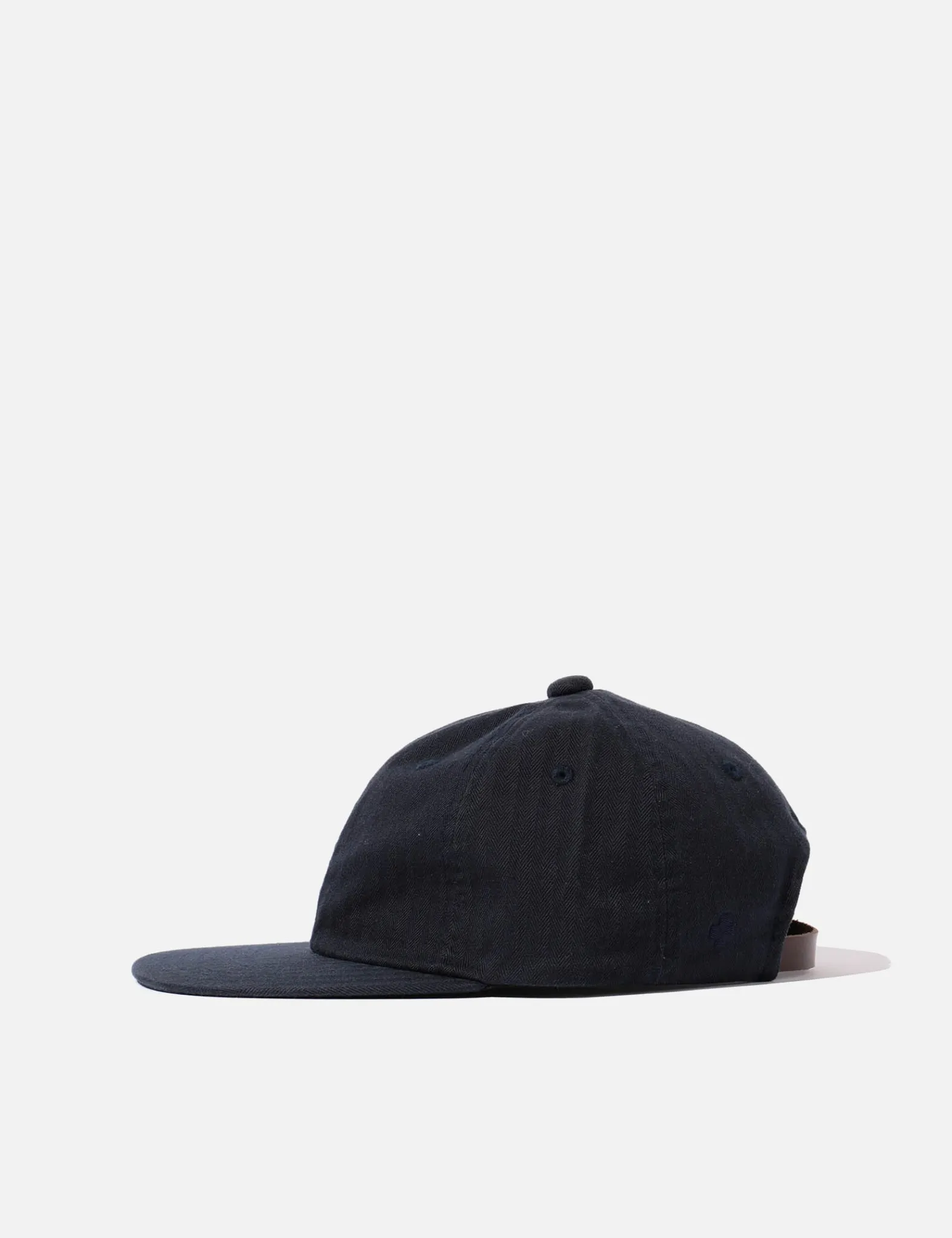 Beams Plus 6-Panel Herringbone Cap - Navy Blue sold by Article London product image thumbnail 3