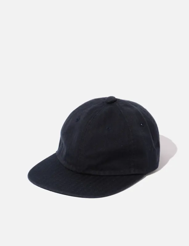 Beams Plus 6-Panel Herringbone Cap - Navy Blue sold by Article London
