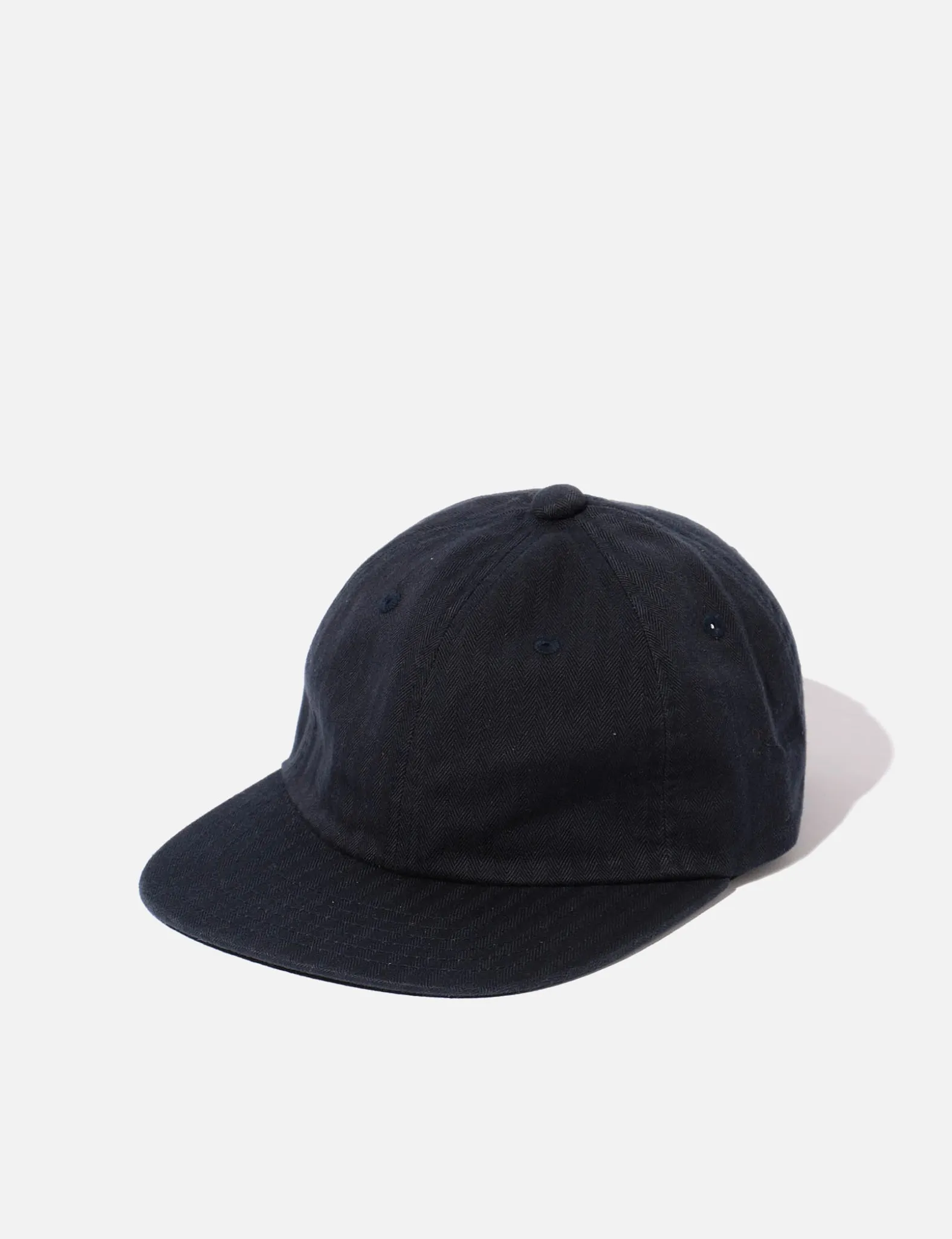 Beams Plus 6-Panel Herringbone Cap - Navy Blue sold by Article London