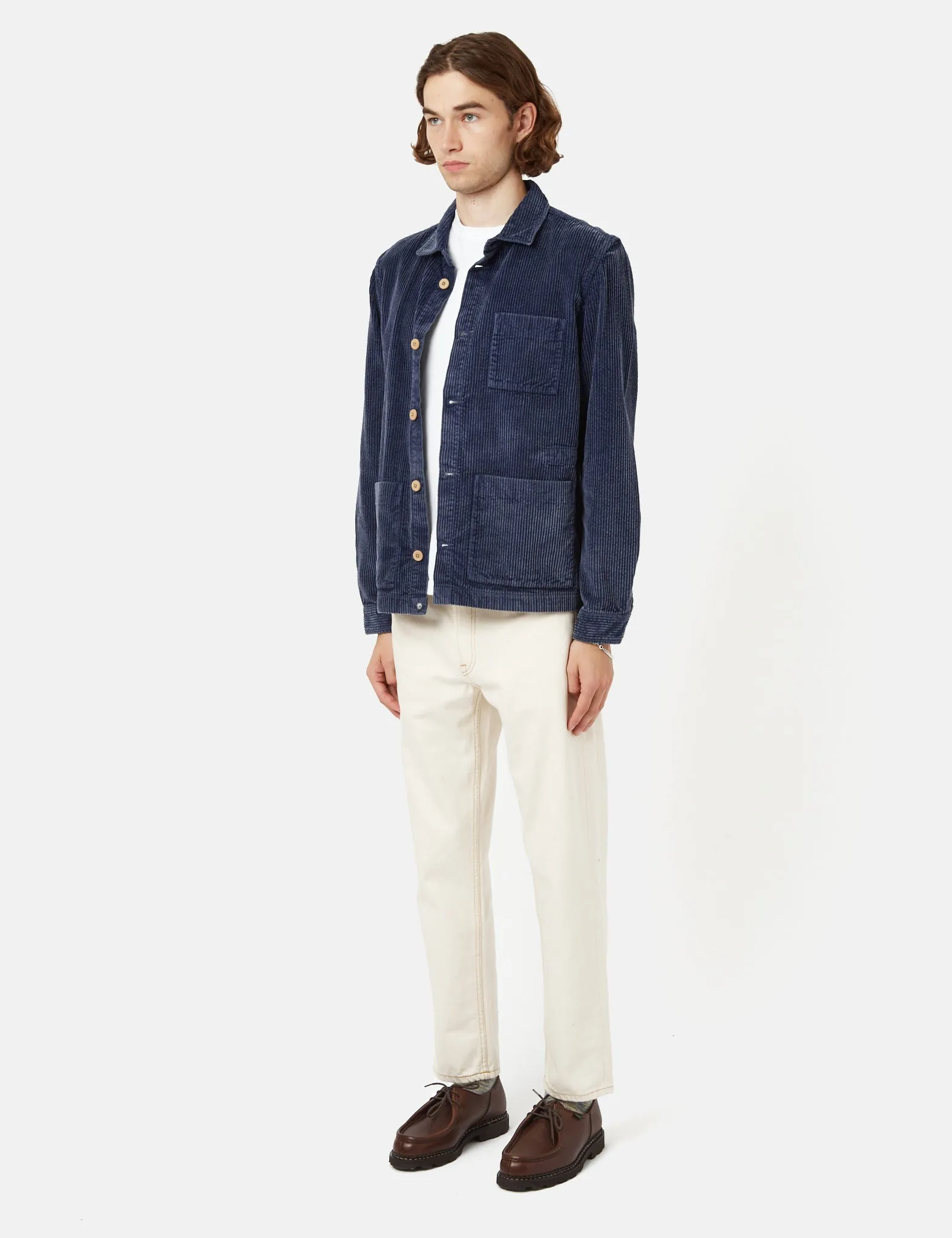 Folk Assembly Jacket (Heavy Cord) - Washed Ink Blue sold by Article London product image thumbnail 4